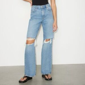 Dynamite Heidi Distressed Hight Waisted Jeans (Medium Wash)